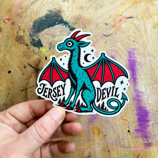 Jersey Devil Sticker – 4 in Die-Cut Sticker