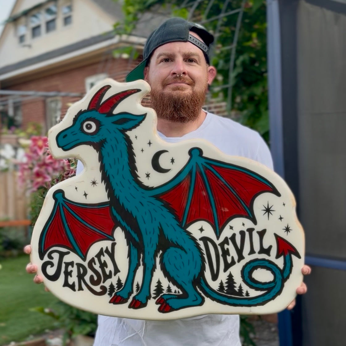 Jersey Devil Folk Art | Original Hand-Painted Wood Wall Art & Table Display