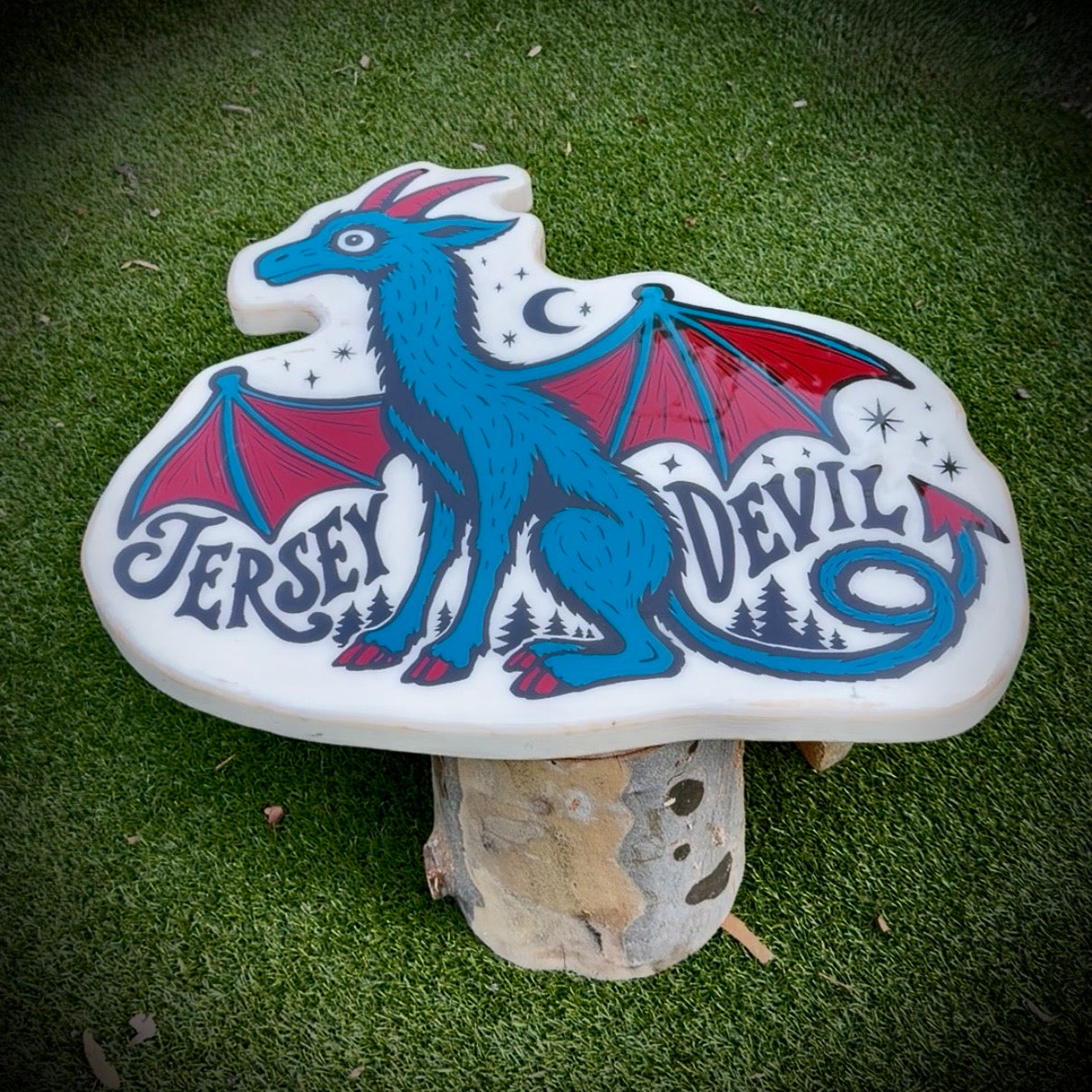 Jersey Devil Folk Art | Original Hand-Painted Wood Wall Art & Table Display