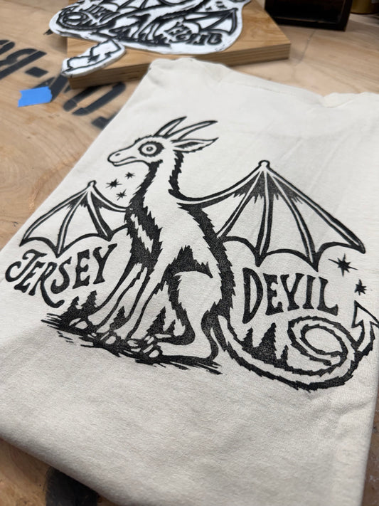 Jersey Devil Hand-Block-Printed T-Shirt