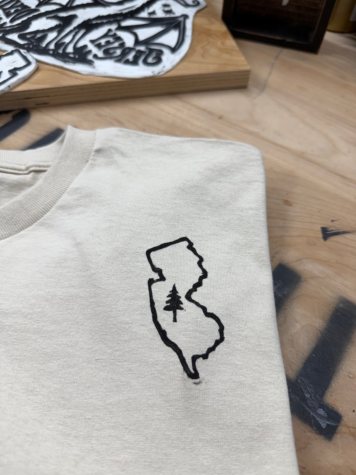 Jersey Devil Hand-Block-Printed T-Shirt