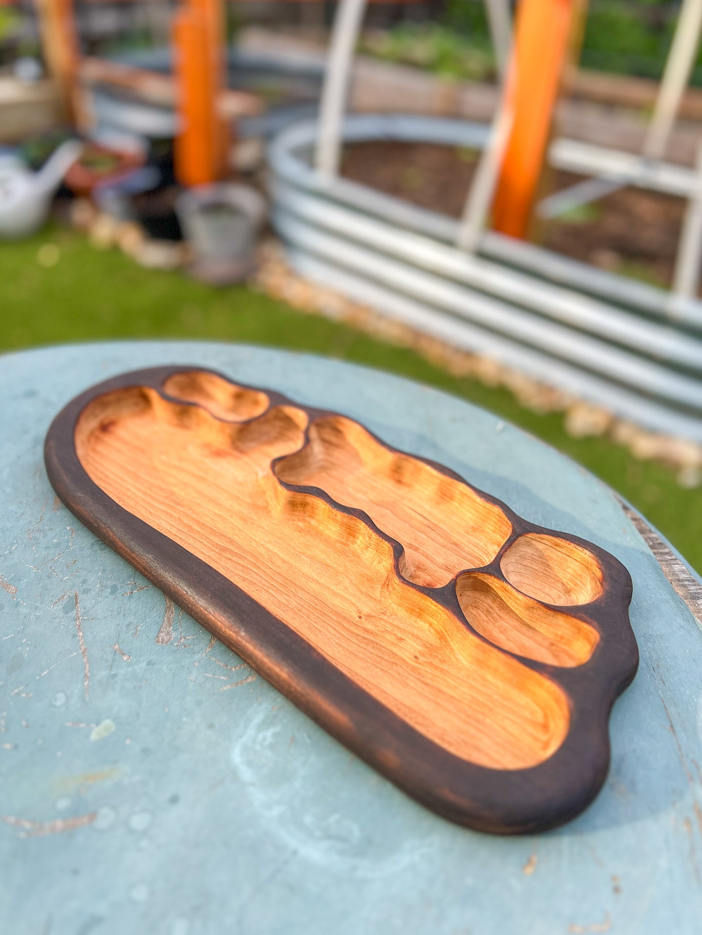 Handmade Serving Tray | Torched Current No. 01 | Remy's Studio