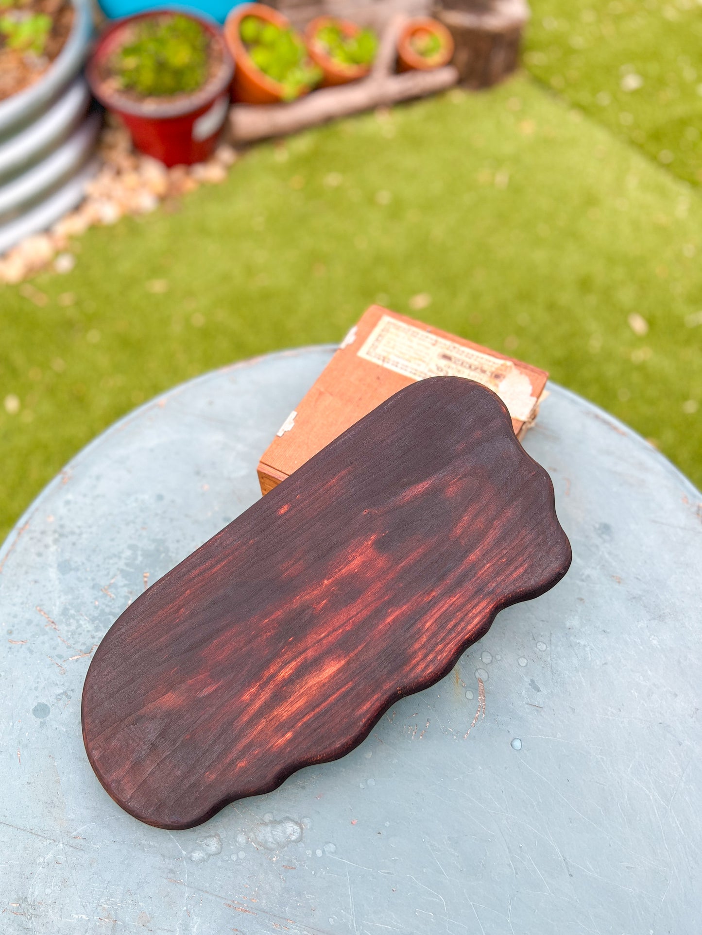 Handmade Serving Tray | Torched Current No. 01 | Remy's Studio